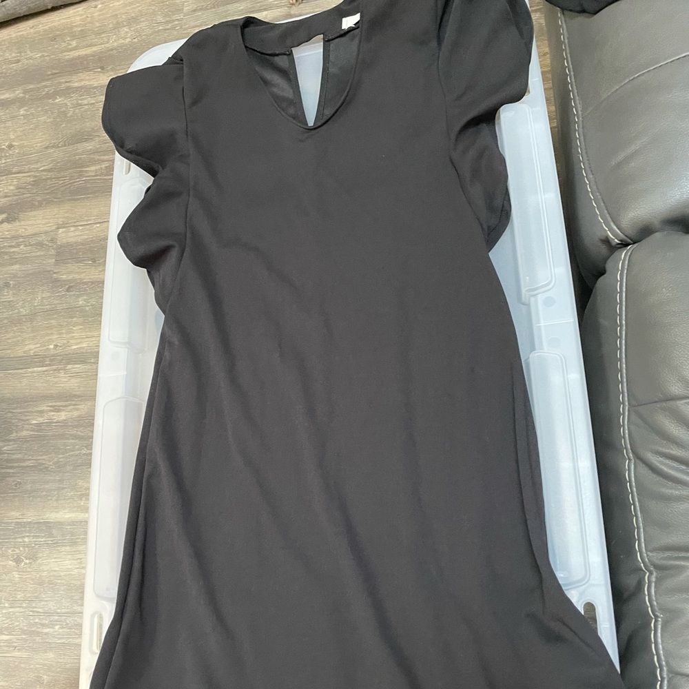 Black modest dress